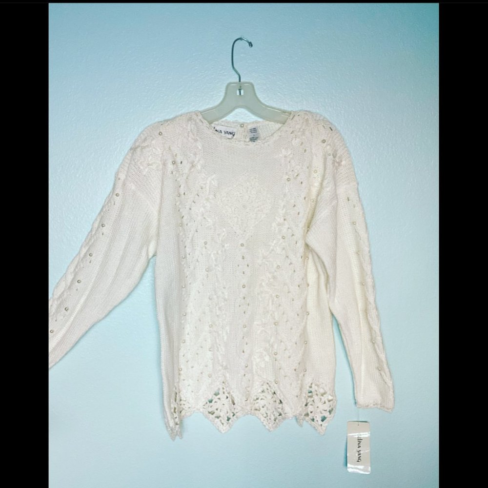 Celina Yang Cream Sweater